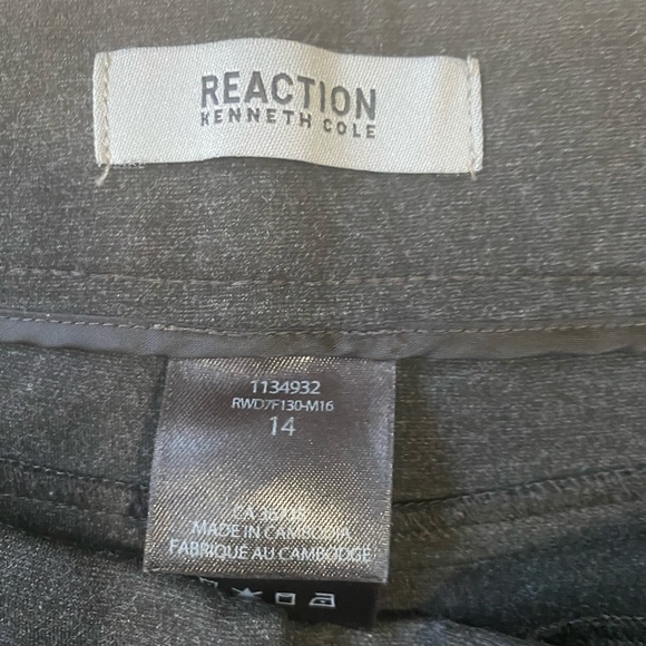 Kenneth Cole Womens Grey Soft Stretch Knit Office Casual Straight Leg Pant-Sz-14 - Picture 4 of 16